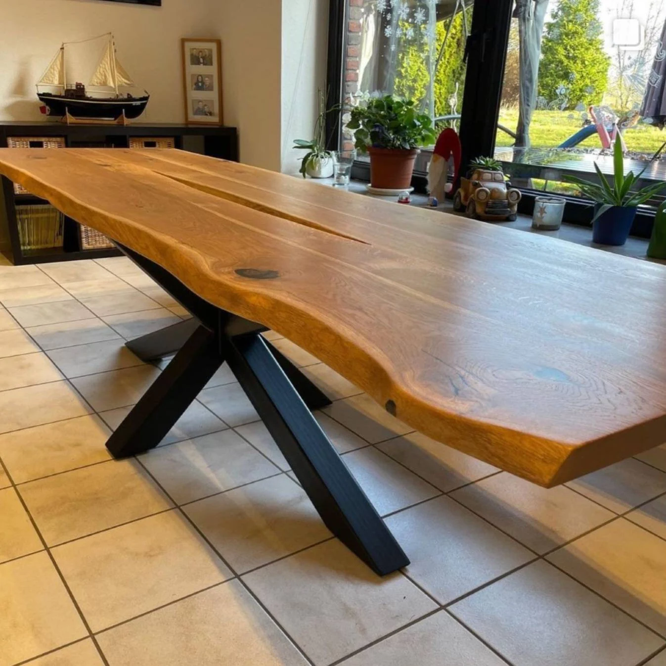 Table bois massif chêne sur mesure